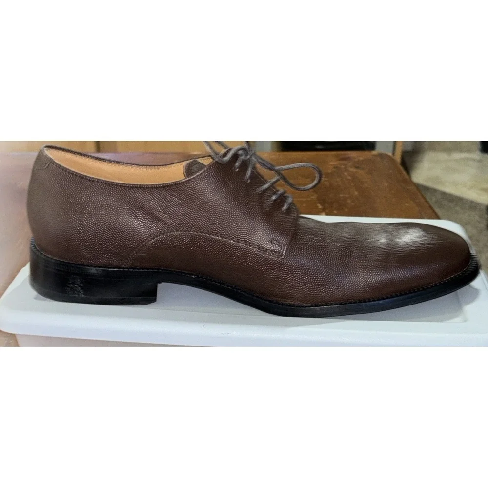Cole Haan Brown Leather Oxford Dress Shoes Men's Sz 10 Lace Up Cap Toe Classic